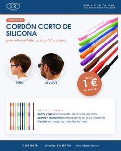 Cordón corto de silicona para niño y adulto, 1 € la unidad