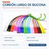 Cordón largo de silicona en más de 12 colores