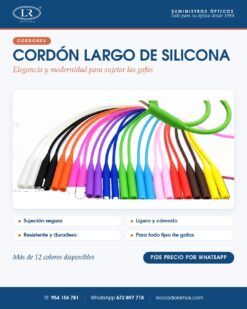 Cordón largo de silicona en más de 12 colores