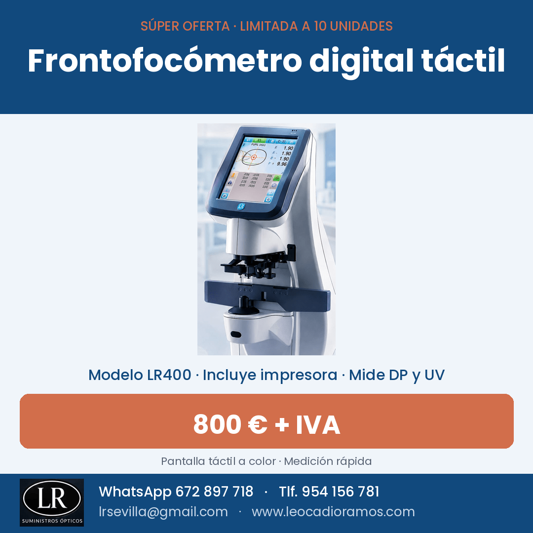 Oferta octubre: frontofocómetro LR400