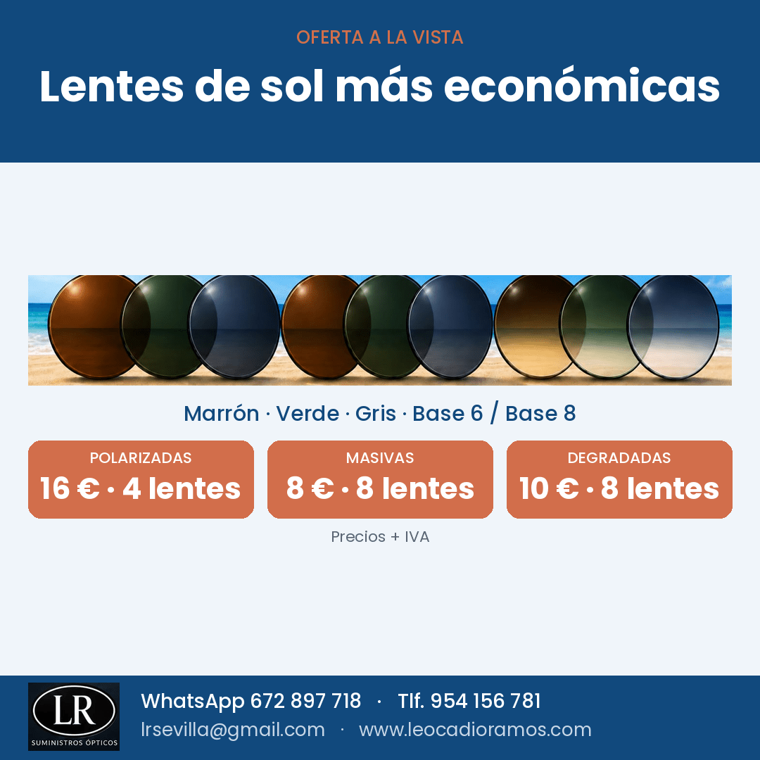 Oferta octubre: lentes de sol
